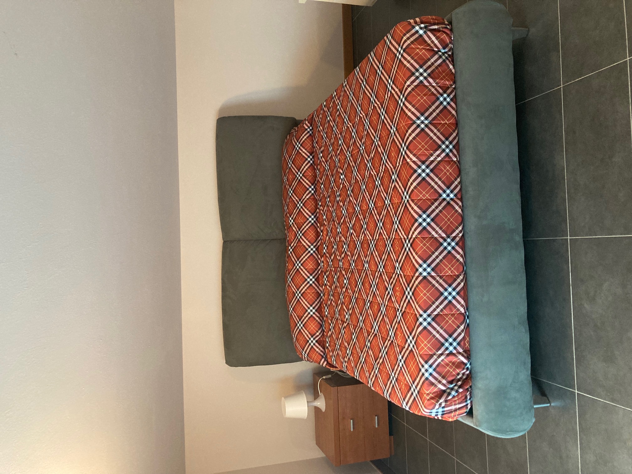 Detail of the double bed